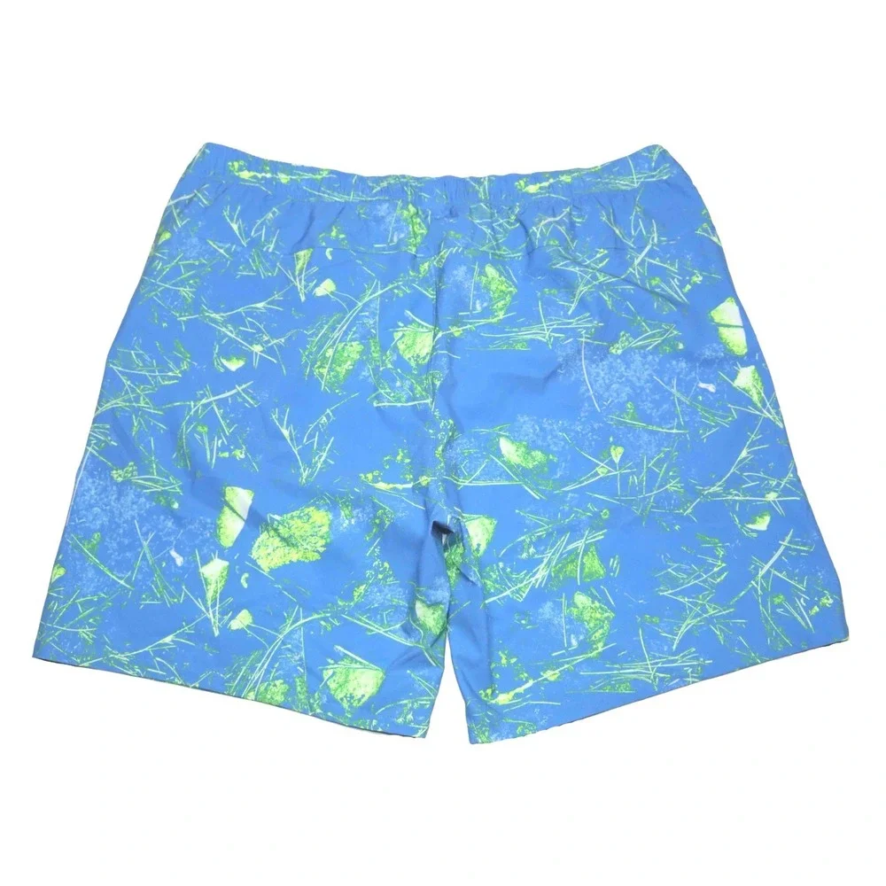 The North Face Wander Blue SuperSonic Print Standard Fit Dry Shorts Mens Size XL